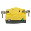 Hubbell Yellow Locking Single Plug Receptacles