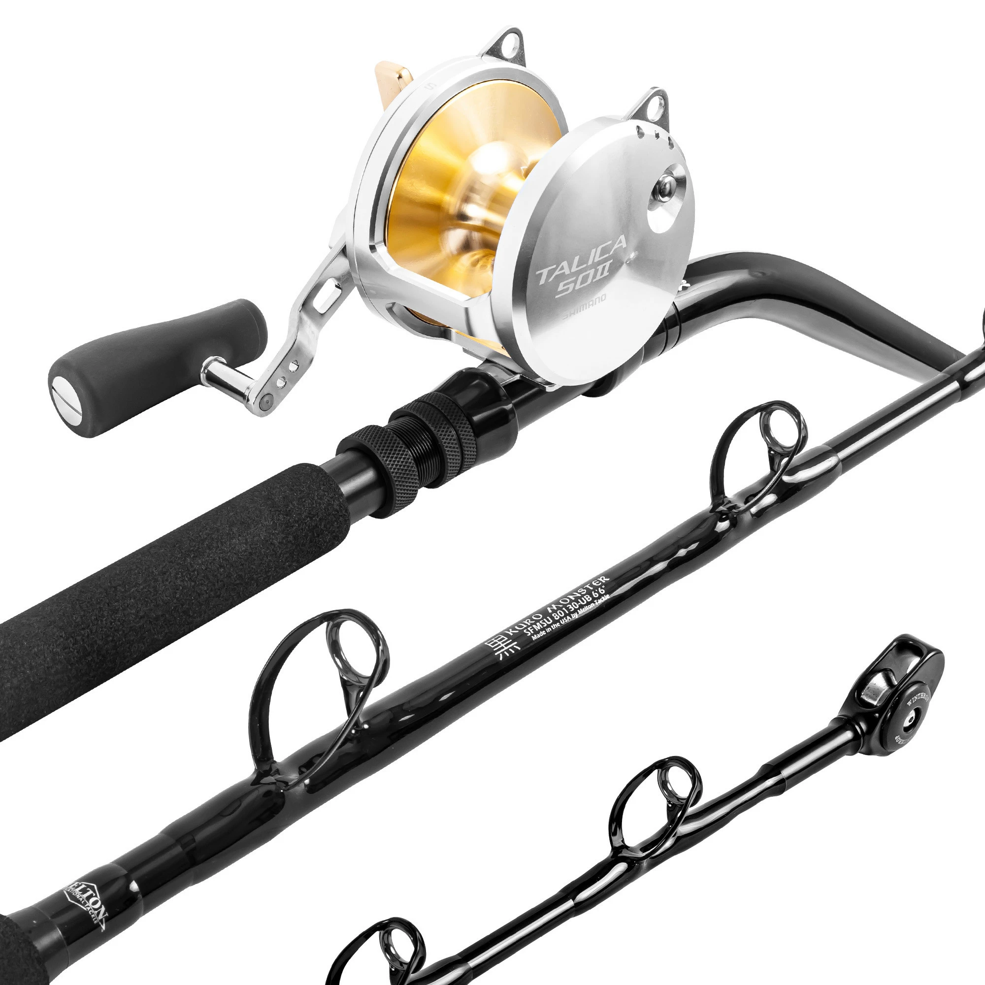 Melton Tackle Kuro Swordfish Monster/Shimano Talica Stand-Up Rod And Reel Combos