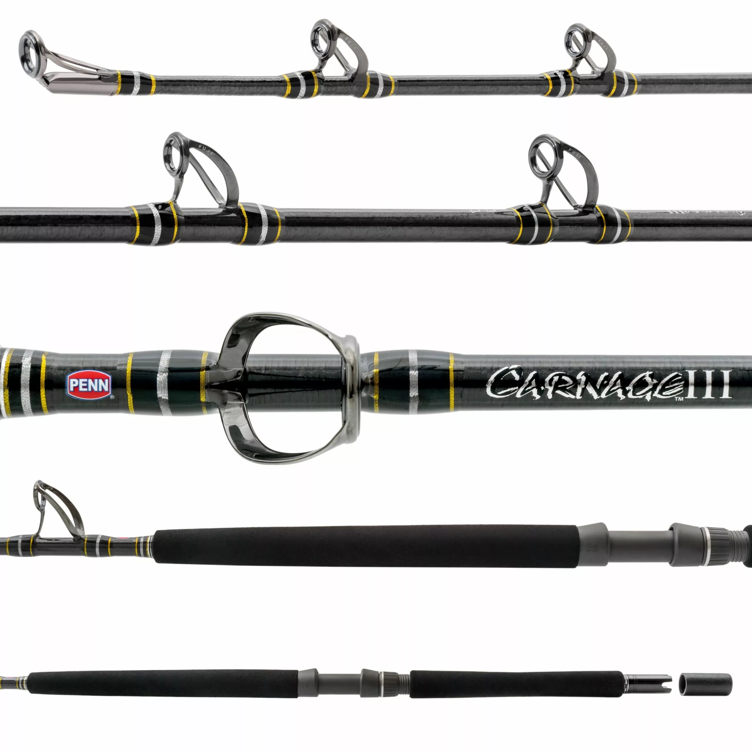 Penn Fishing Penn Carnage III West Coast Boat Conventional Rods - Image 2