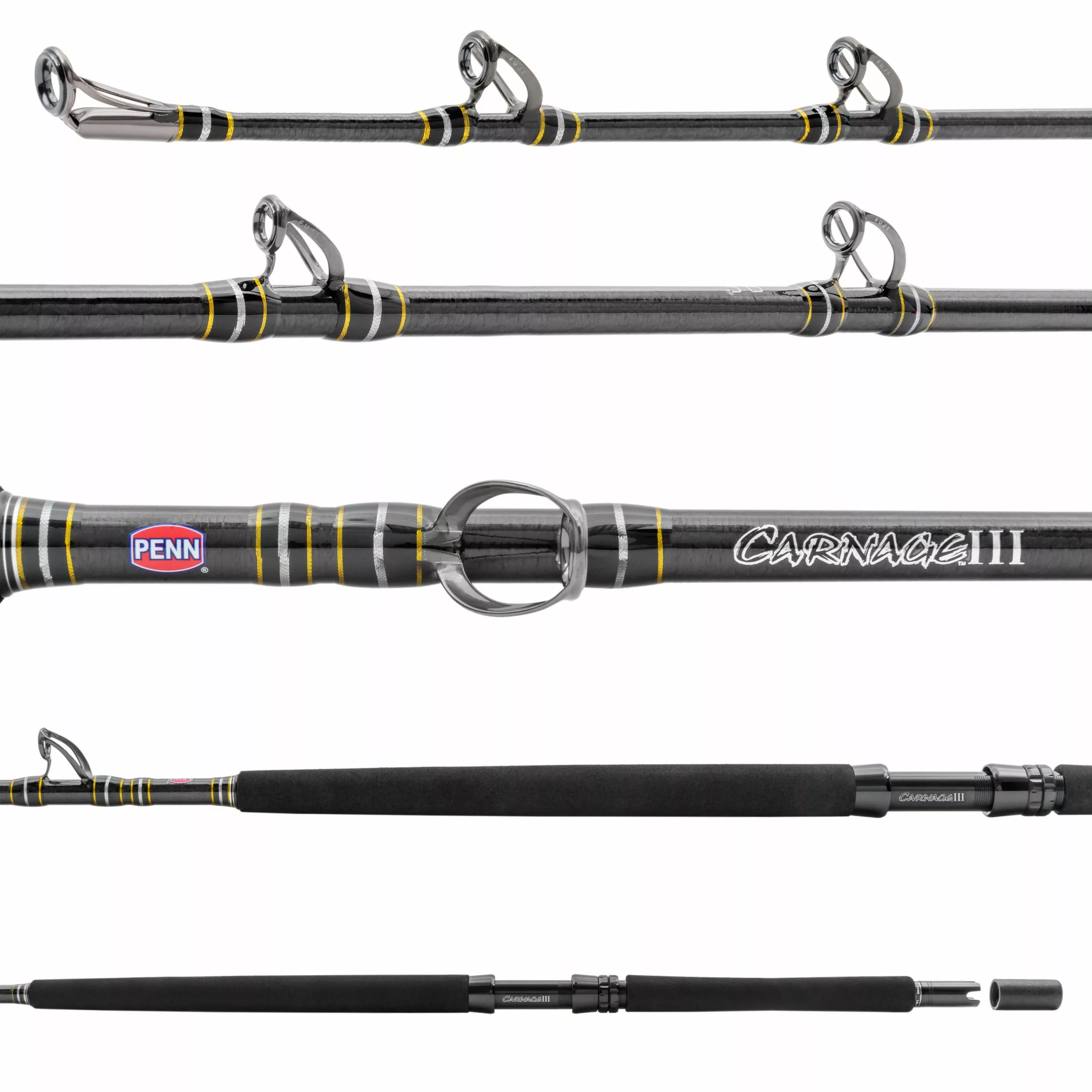 Penn Fishing Penn Carnage III West Coast Boat Conventional Rods - Image 6
