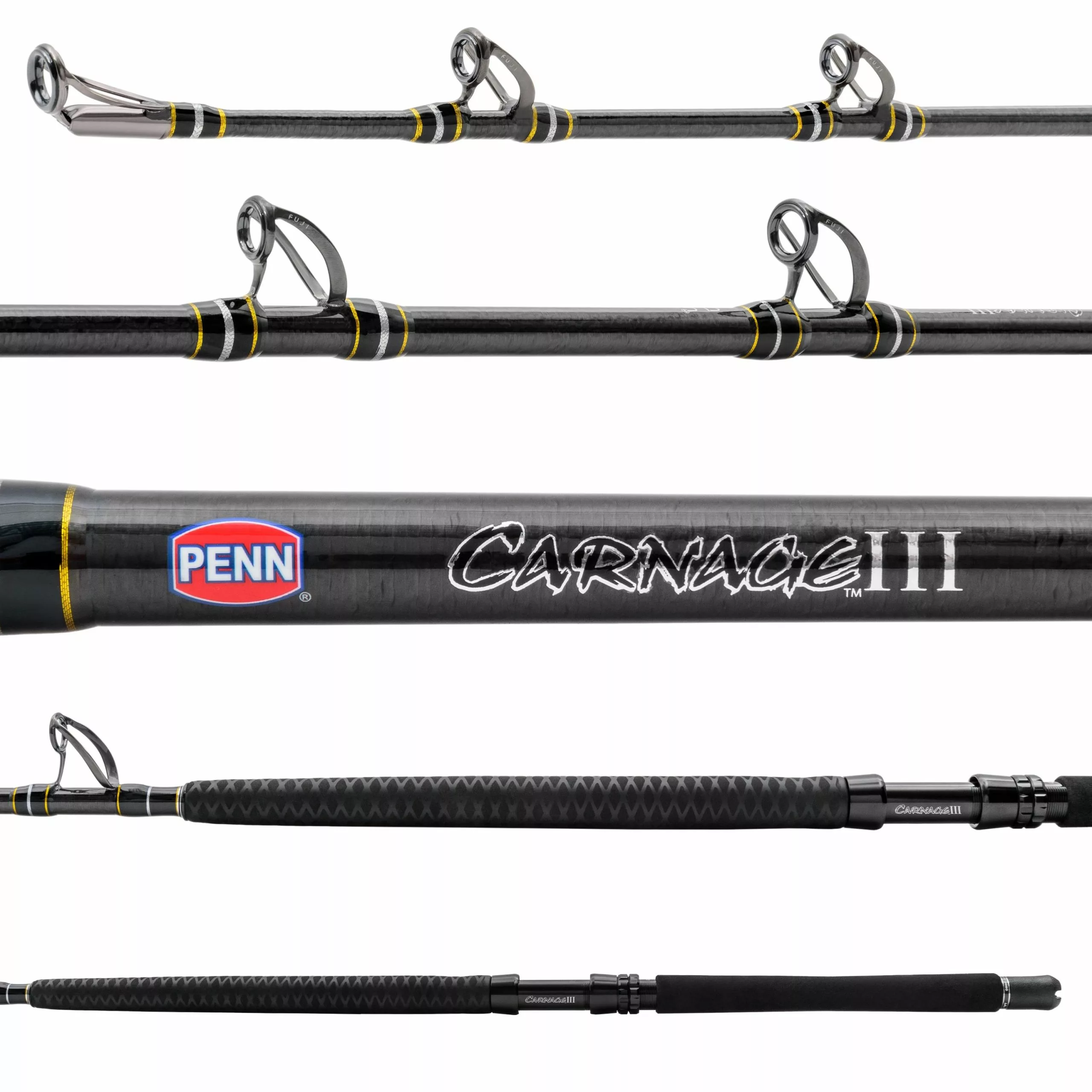 Penn Fishing Penn Carnage III West Coast Boat Rail Rods - Image 2